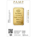 1 oz Gold Bar | PAMP Fortuna