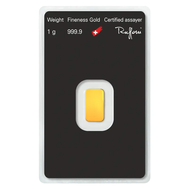 1g Gold Bar | Argor-Heraeus