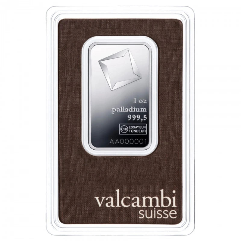 Valcambi palladiový slitek 1 oz