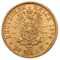 20 Mark Emperor Wilhelm I Prussia Gold Coin | 1871-1888