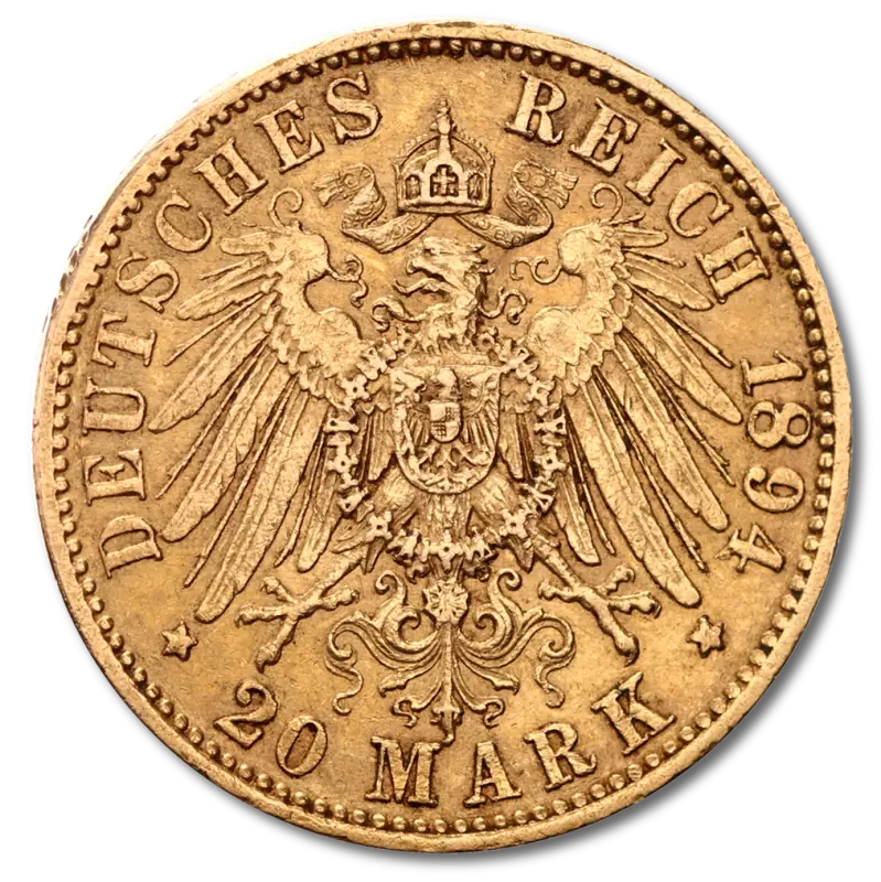 20 Mark Emperor Wilhelm II Prussia Gold Coin | 1888-1913