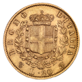 Zlatá mince 20 lira Vittorio Emanuele II. 1861-1878
