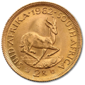 Zlatá investiční mince 2 Rand - Jižní Afrika 1961-1983