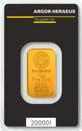 10g Gold Bar | Argor Heraeus | Kinebar