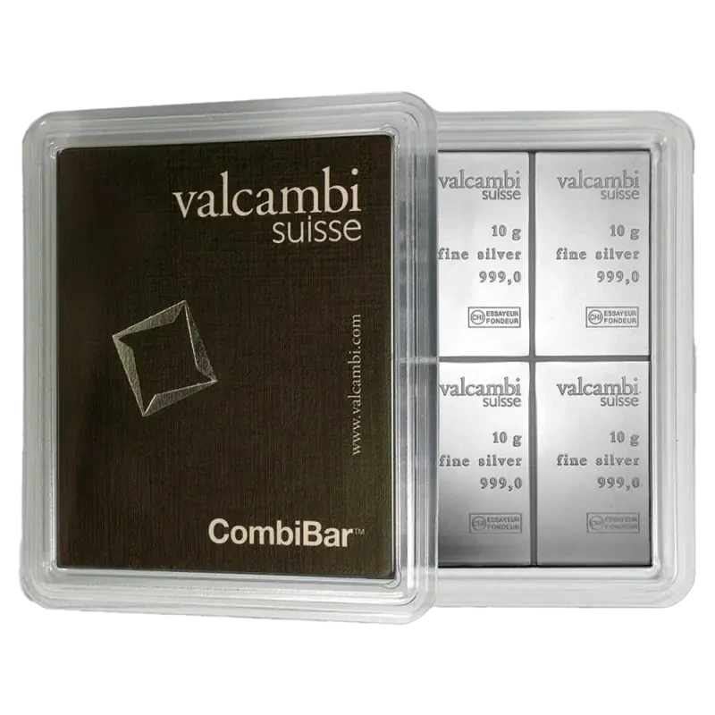 10 x 10g CombiBar® | Silver | Valcambi