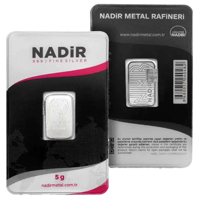 5g Silver Bar | Nadir Metal Rafineri