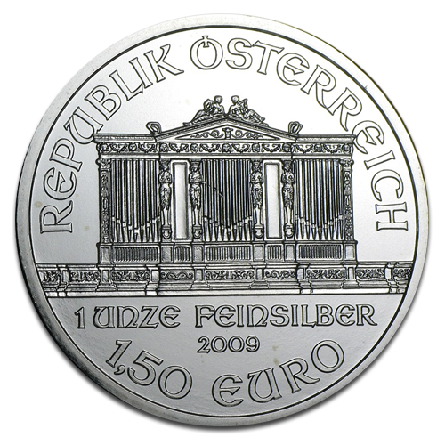 Stříbrná investiční mince Wiener Philharmoniker 1 Oz různé roky