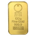 Münze Österreich zlatý slitek 100 g