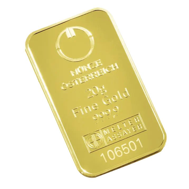 Münze Österreich zlatý slitek 20 g