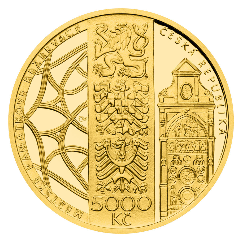 Zlatá mince 5000 Kč Město Olomouc 2024 Proof