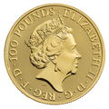 1 oz Queen's Beasts White Greyhound of Richmond Gold Coin (2021)