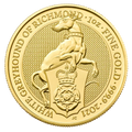 1 oz Queen's Beasts White Greyhound of Richmond Gold Coin (2021)