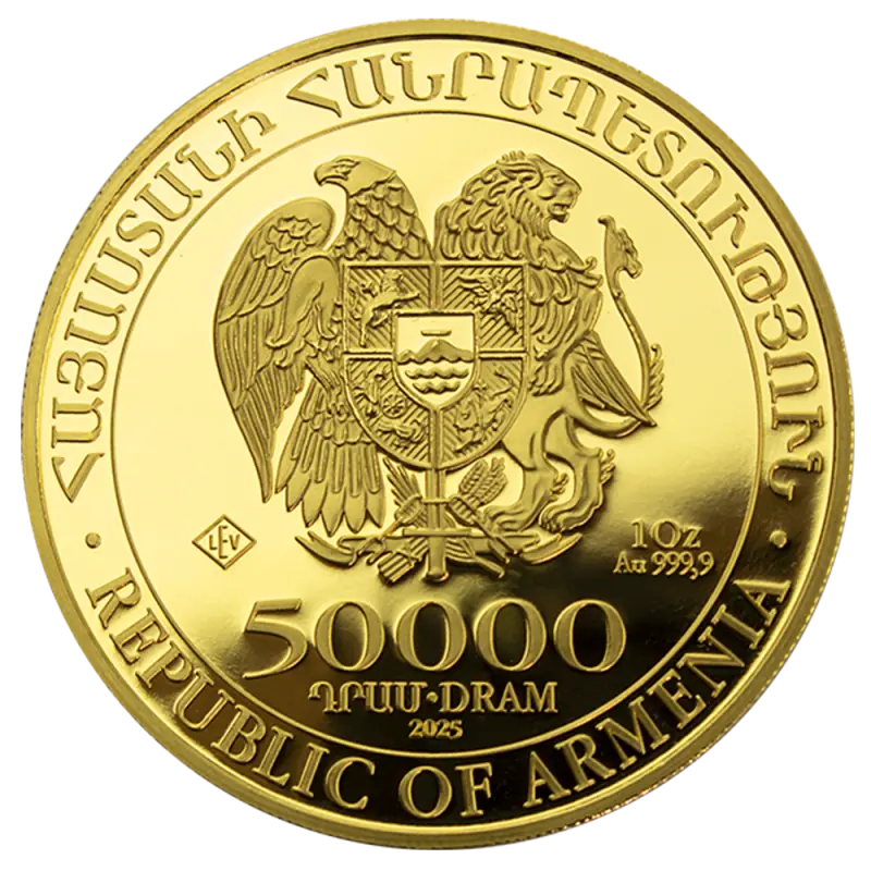 Zlatá investiční mince Noemova archa 1 Oz 2025