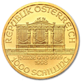 Zlatá investiční mince Wiener Philharmoniker 1/2 Oz různé roky