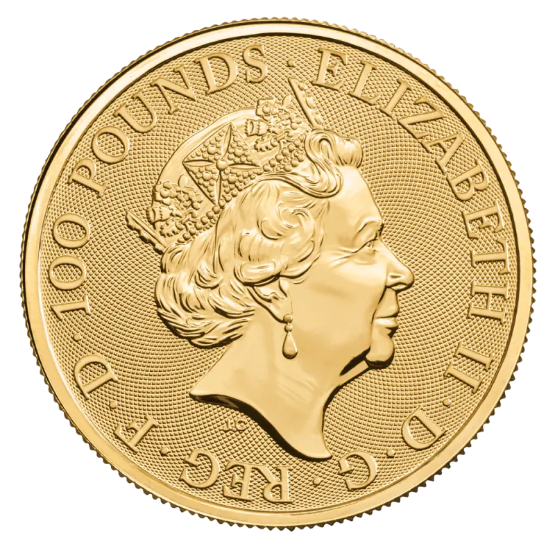 1 oz Queen's Beasts Black Bull Gold Coin (2018)