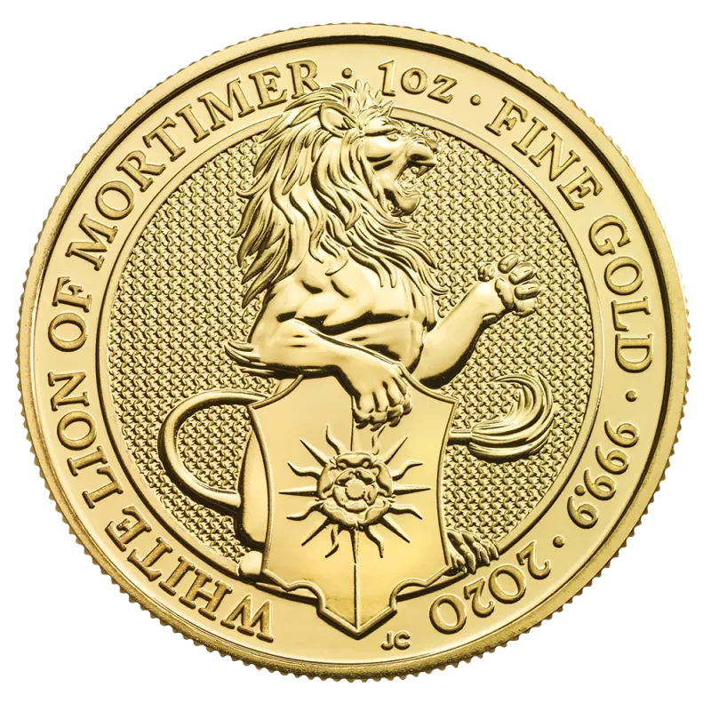 1 oz Queen's Beasts White Lion Gold Coin | 2020