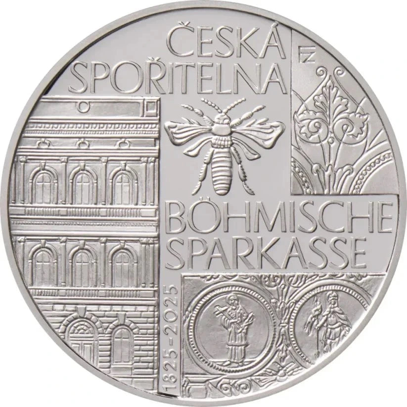 Stříbrná mince 200 Kč 2025 Böhmishe Sparkasse  Standard