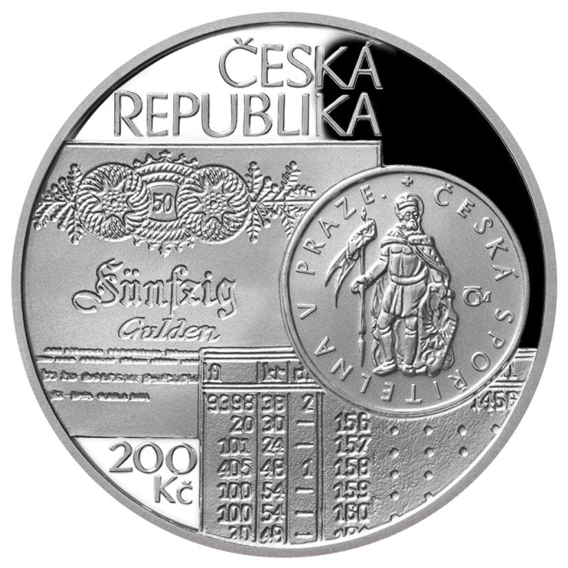 Stříbrná mince 200 Kč 2025 Böhmishe Sparkasse  Proof