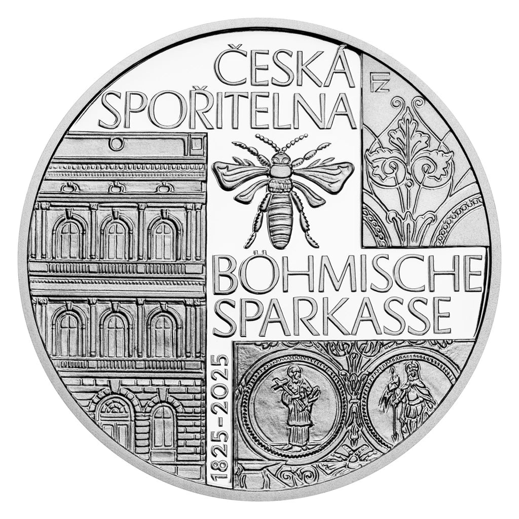 Stříbrná mince 200 Kč 2025 Böhmishe Sparkasse  Proof