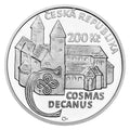 Stříbrná mince 200 Kč 2025 Kronikář Kosmas proof