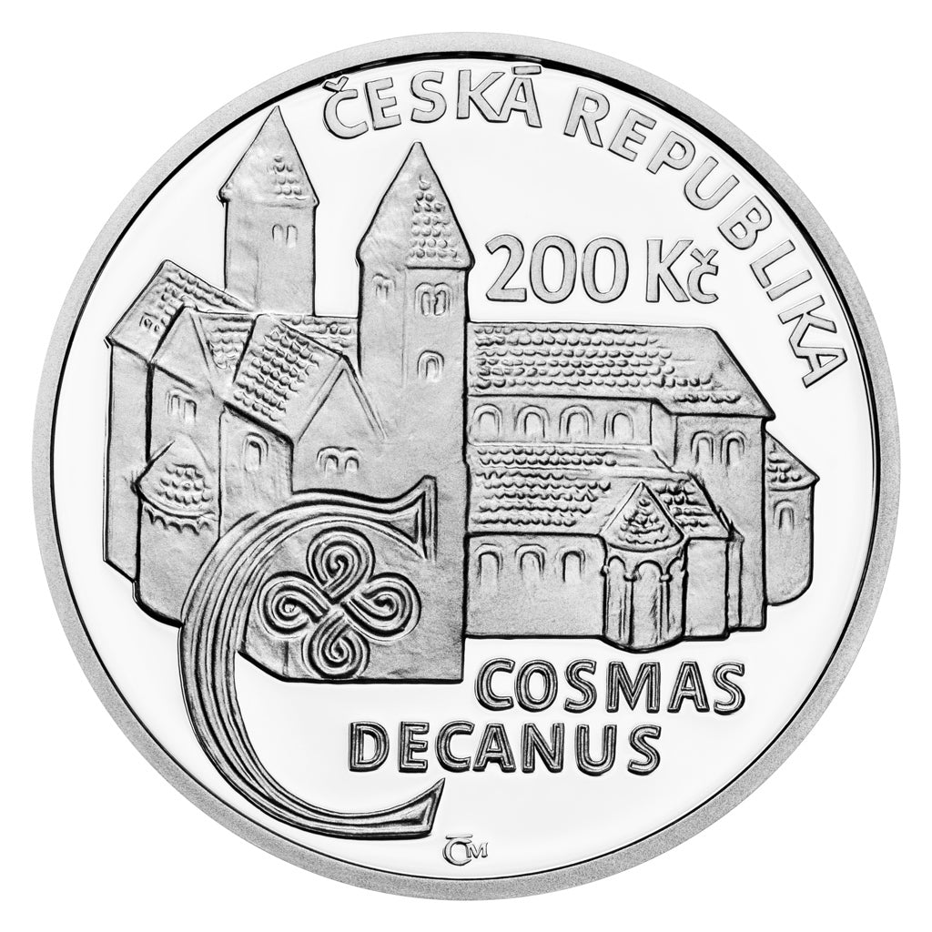 Stříbrná mince 200 Kč 2025 Kronikář Kosmas proof