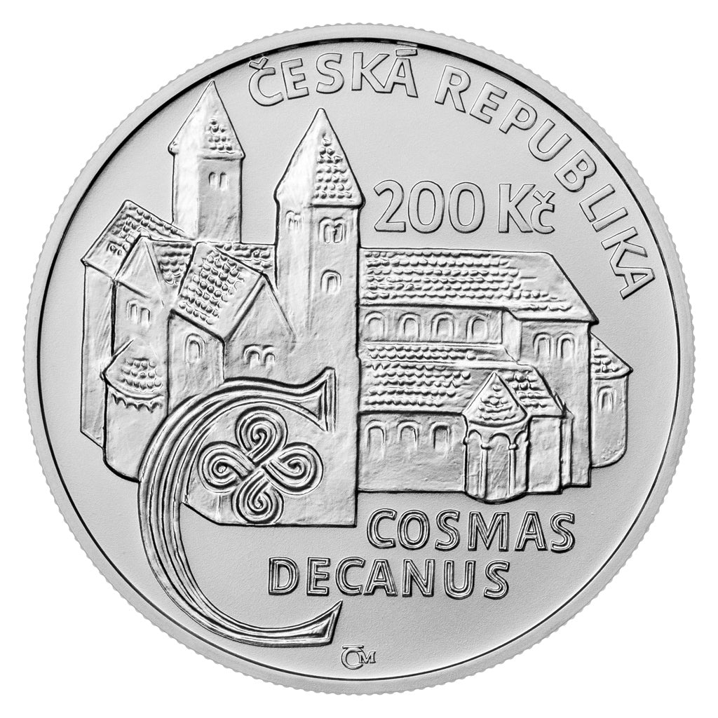 Stříbrná mince 200 Kč 2025 Kronikář Kosmas standard