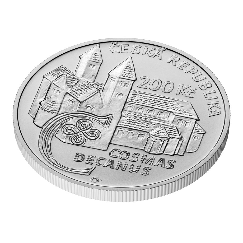 Stříbrná mince 200 Kč 2025 Kronikář Kosmas standard