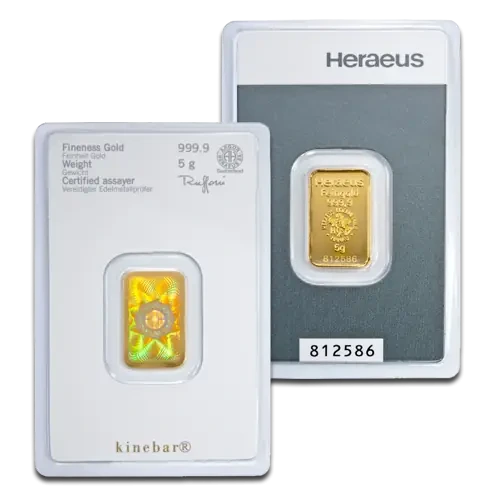 5g Gold Bar | Kinebar® | Heraeus